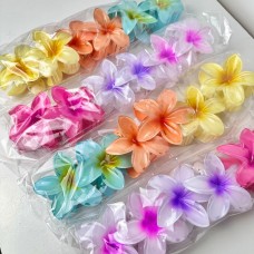 Pregadeira Cabelo Flor Acrílico - Grande - Pacote com 12 Sortido