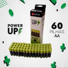 Pilha AA - Comum - 60 unidades - segma