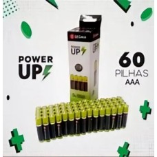 Pilha AAA - Palito - 60 unidades - segma