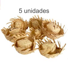 Mini Chapeu de Palha c/5 unidades
