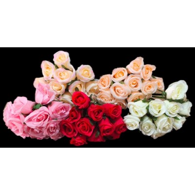 Buque com 12 Rosa Artificial