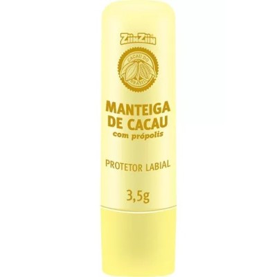 Protetor Labial Manteiga De Cacau Com Própolis Ziinziin 3,5g ( 5 ou + no pix 1,89 cada)