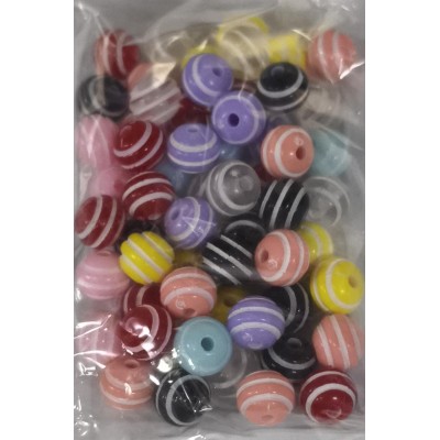 Miçanga bola com listra ( N323 ) (Acima de 5 pacotes no PIX R$ 2.00 cada) Miçanga bola com listra ( N323 ) (Acima de 5 pacotes no PIX R$ 2.00 cada)