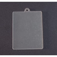 Chaveiro Retangular  5x4cm - Acrílico Cristal 2mm - Com Furo ( 5 ou + no PIX R$ 0.99 cada)