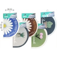 Tapete Decorado - Meia Lua - 58x38cm - Sortido