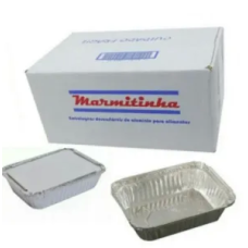 Caixa Marmita de Alumínio 240gr - T090 - c/100 unidades