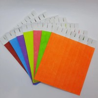 Pulseira de Identificação Tyvek Para Festas E Eventos 1 folha = 10 Pulseiras