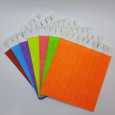 Pulseira de Identificação Tyvek Para Festas E Eventos 1 folha = 10 Pulseiras