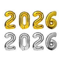 Balão 2026 - Prata ou Dourado - 40cm ou 80cm