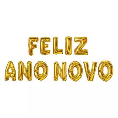 Balão Feliz Ano Novo - 40cm Balão Feliz Ano Novo - 40cm