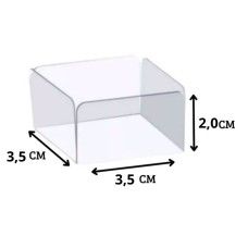 Forminha para Doces 4 Pétalas Quadrada - c/ 50 Transparente Reta - Acetato Forminha para Doces 4 Pétalas Quadrada - c/ 50 Transparente Reta - Acetato
