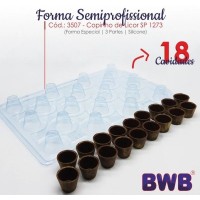 Forma Silicone Copinho De Licor - 17g - Sp1273 - Três Partes Bwb Forma Silicone Copinho De Licor - 17g - Sp1273 - Três Partes Bwb