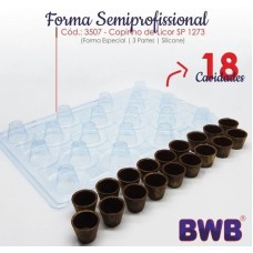 Forma Silicone Copinho De Licor - 17g - Sp1273 - Três Partes Bwb
