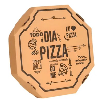 Caixa de Pizza - Parda - basic - unidade