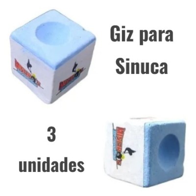 Giz Azul - para Bilhar ou Sinuca - 3 unidades