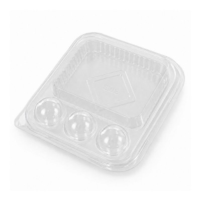 Embalagem Fatia de Bolo + 3 cavidade para Docinhos - pacote c/ 10 unidades Embalagem Fatia de Bolo + 3 cavidade para Docinhos - pacote c/ 10 unidades