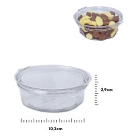 Embalagem Redonda Diamantada Articulada B742 - 250ml - pacote c/ 10 unidades