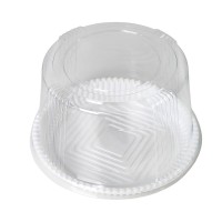 Embalagem com tampa alta Lisa com Ranhuras ( Bolos e Tortas) 1kg - (B 32 AL) unidade