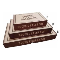Caixa para Salgado - Parda - unidade