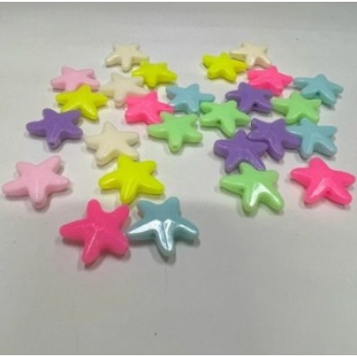 Miçanga Plastica Estrela do Mar 20X18- 25g ( N305 ) (Acima de 5 pacotes no PIX R$ 2.00 cada)