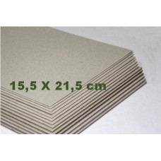 Papelão Cinza HCR 1.3mm 15,3x21,5  (Pacote com 10 )