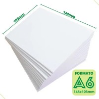 100 folhas - Papel - offset A6 - 75gr (10,5x14,8) - Pacote 100 Folhas