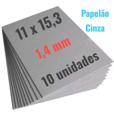 Papelão Cinza Grafort 1.4mm 11x15,3 ( Pacote com 10 ) 