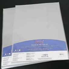 Folha De Acetato A3 - 42x30 Cristal Transparente - 10 Folhas - BWB Folha De Acetato A3 - 42x30 Cristal Transparente - 10 Folhas - BWB