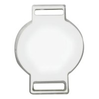 Passante Tag Redondo Finalizador - Acrilico Transparente  - Pacote c/ 5 unidades