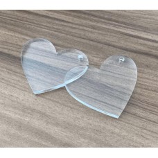 Chaveiro Coração 5cm - Acrílico Cristal 2mm - Com Furo ( 5 ou + no PIX R$ 0.99 cada) Chaveiro Coração 5cm - Acrílico Cristal 2mm - Com Furo ( 5 ou + no PIX R$ 0.99 cada)