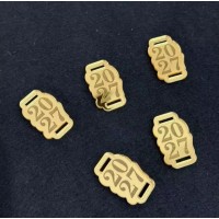 Passante Tag Finalizador 2cm 2027 - Acrilico Espelhado - Pacote c/ 5 unidades