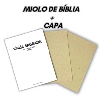 Miolo de Bíblia Sagrada - Modelo 1 - Impresso A5 + Capa dura Miolo de Bíblia Sagrada - Modelo 1 - Impresso A5 + Capa dura