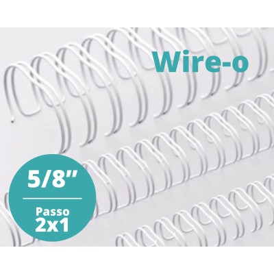 Wire-o 5/8'' 120Fls A5 (15 aneis) - (2x1) und. (Acima de 5 Unidades no PIX R$ 1,53 cada)