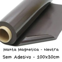 Manta Magnetica Natural (OBS: Sem adesivo) - 1 metro por 30cm - (Ima)