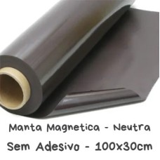 Manta Magnetica Natural (OBS: Sem adesivo) - 1 metro por 30cm - (Ima)