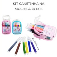 Mini Canetinha - na bolsinha - 24 cores  (Acima de 5 unidades no PIX R$ 6,21 cada)