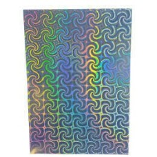 Vinil - Plastico PVC Adesivo - Holografico Espiral - 135g - 5 folhas