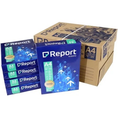 Caixa C/ 10 Resmas Papel A4 -75g - 5000 folhas Branca - Report
