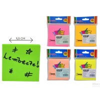 Bloco Adesivado Anotação - 76mmx76mm C/ 100 Folhas (tipo Post-it)