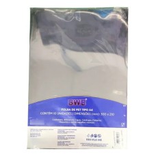Folha De Acetato Cristal Transparente A4 - 10 Folhas - BWB