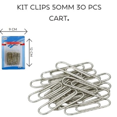 Clips 50mm - Cartela com 30 peças Clips 50mm - Cartela com 30 peças
