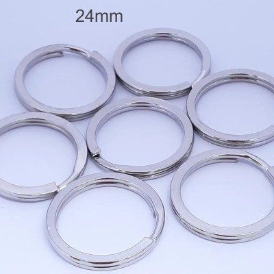 Argola Para Chaveiro S/ corrente 24mm Prata - Pacote c/10 unidades Argola Para Chaveiro S/ corrente 24mm Prata - Pacote c/10 unidades