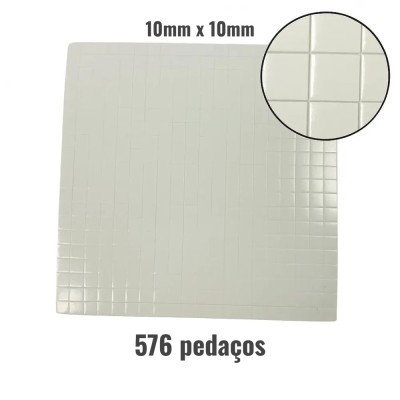 Fita Espuma Dupla Face Picotado - 25x25 (576 pedaços) (Banana) Fita Espuma Dupla Face Picotado - 25x25 (576 pedaços) (Banana)