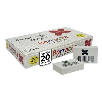 Borracha Branca simples - 20 unidades Borracha Branca simples - 20 unidades