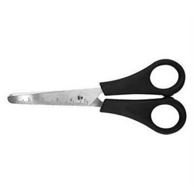 Tesoura Escolar 13 Cm Inox Cabo Preto - unidade Tesoura Escolar 13 Cm Inox Cabo Preto - unidade