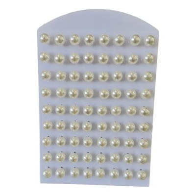 Cartela Brinco de Perola - 36 pares com tarracha