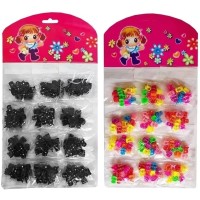 Mini Piranha de Cabelo Infantil – Cartela com 12 Saquinho (10 unidades)