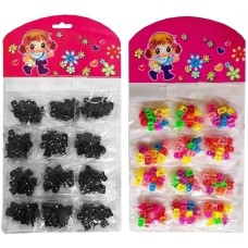 Mini Piranha de Cabelo Infantil – Cartela com 12 Saquinho (10 unidades)