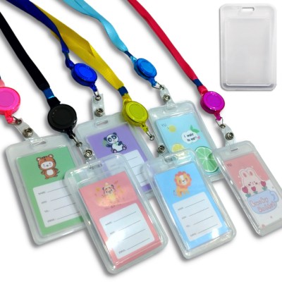 Porta Crachá Com Cordão Retratil - unidade