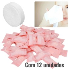 Toalha Desidratada Comprimido Compactada - Pacote com 12 unidades